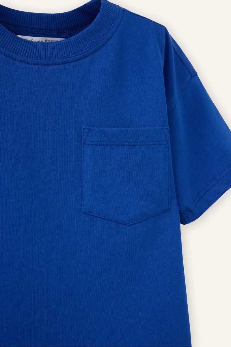 ديفاكتو تيشيرت بيبي اولادي نص كم قصة عادية بياقة مستديرة - Image 2